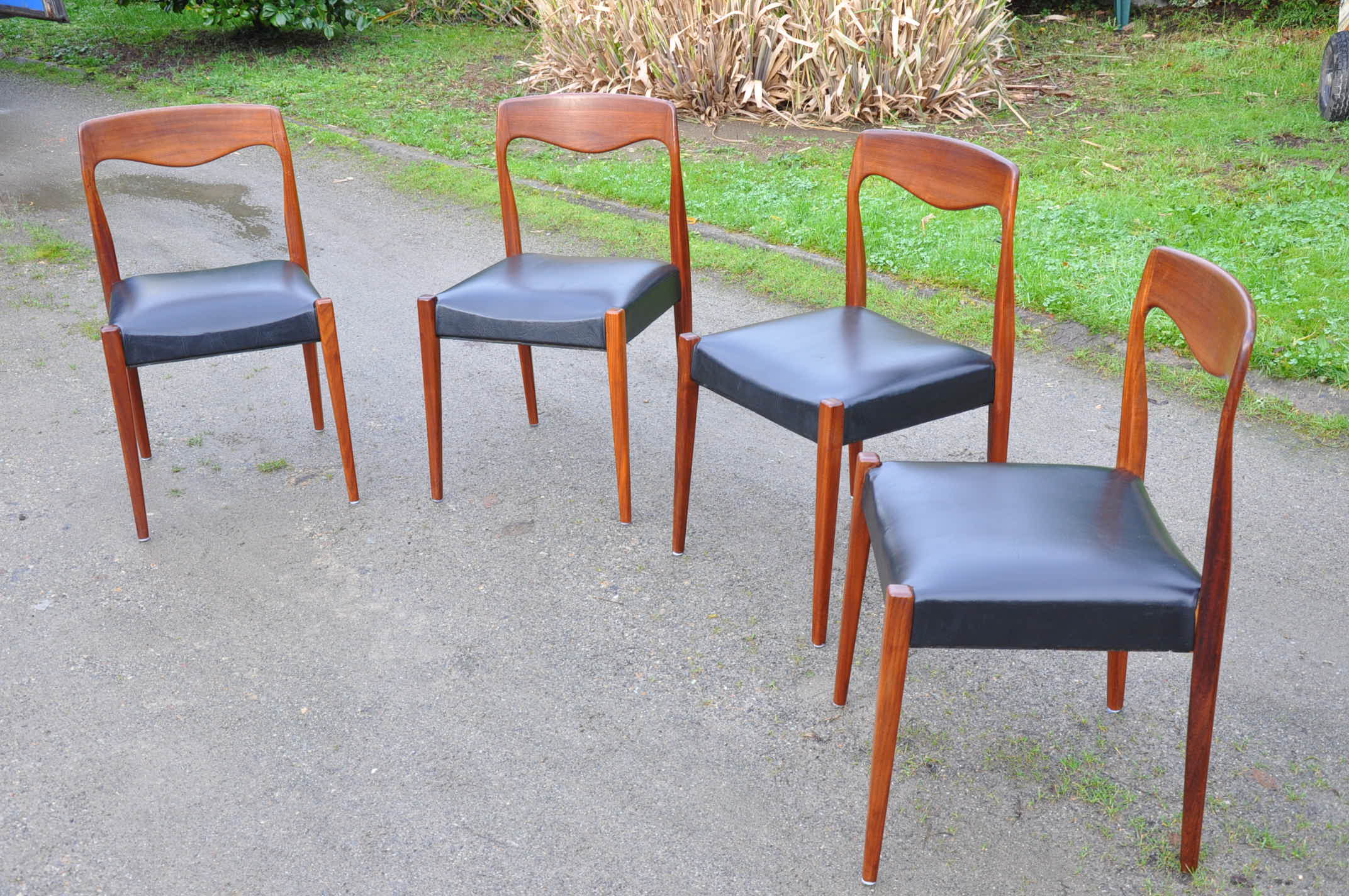 Four Scandinavian chairs