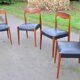 Quatre chaises scandinaves