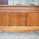Pair of beds and Art Nouveau bedside in oak, France, circa 1910