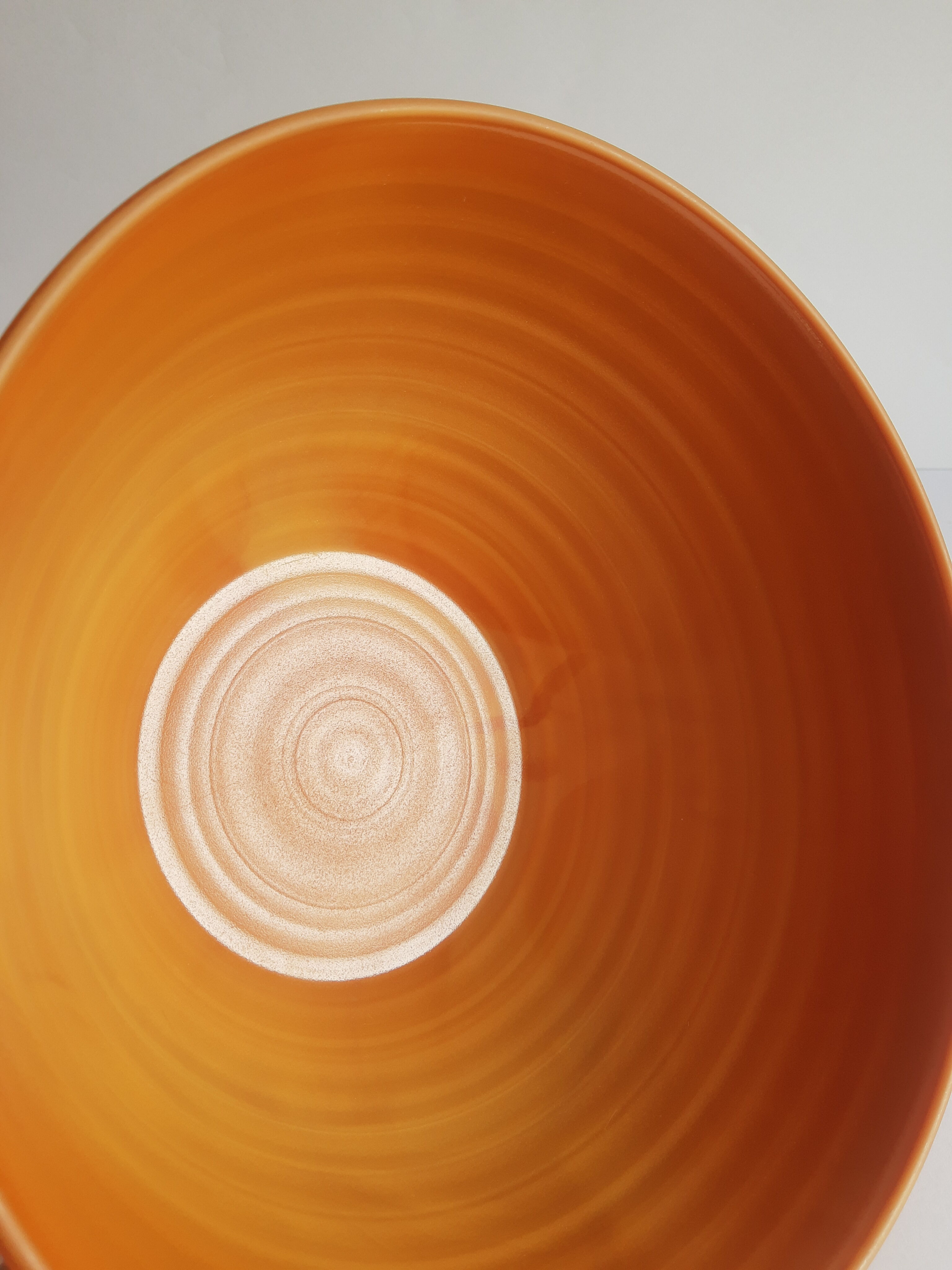 Vintage 70s Volcan brown opaline salad bowl