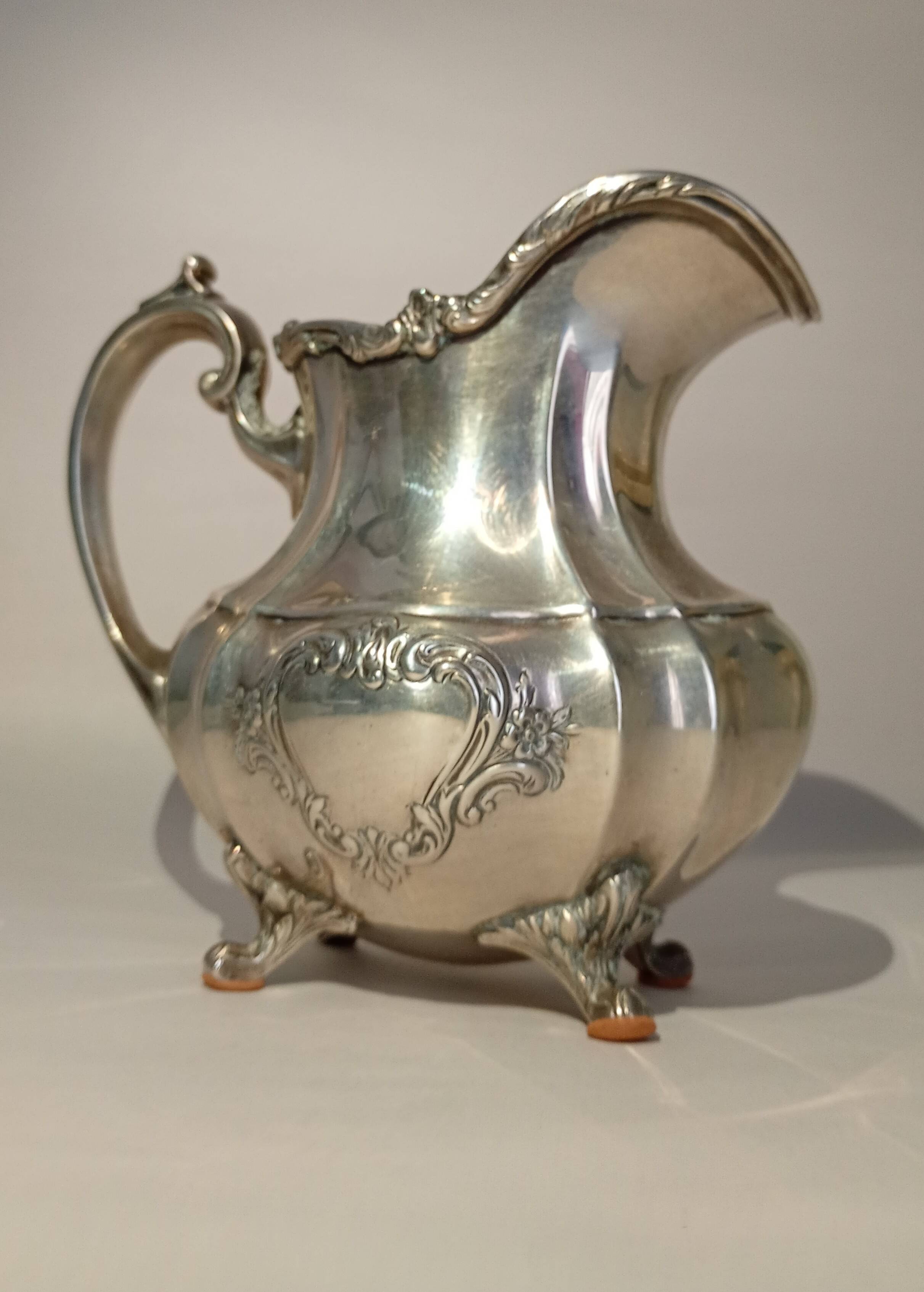 Reed & Barton Solid Sterling Silver Sugar Bowl & Creamer 790 grams