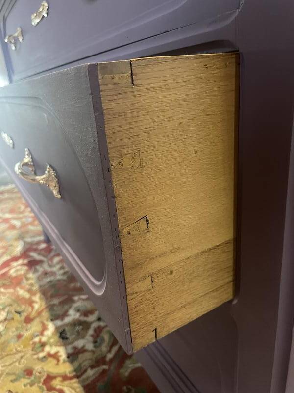 Painted Art Nouveau chest of drawers