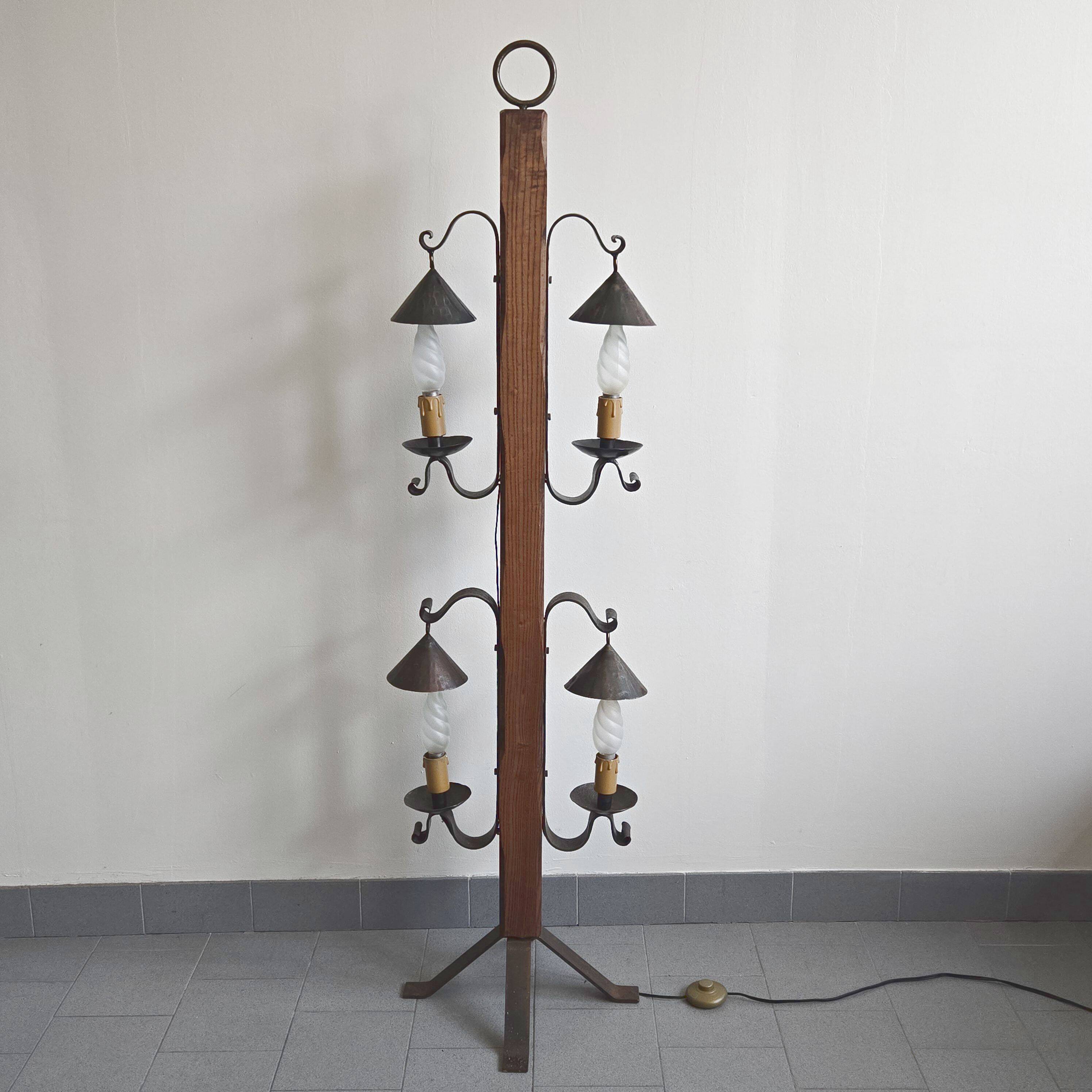 Vintage brutalist floor lamp 1970