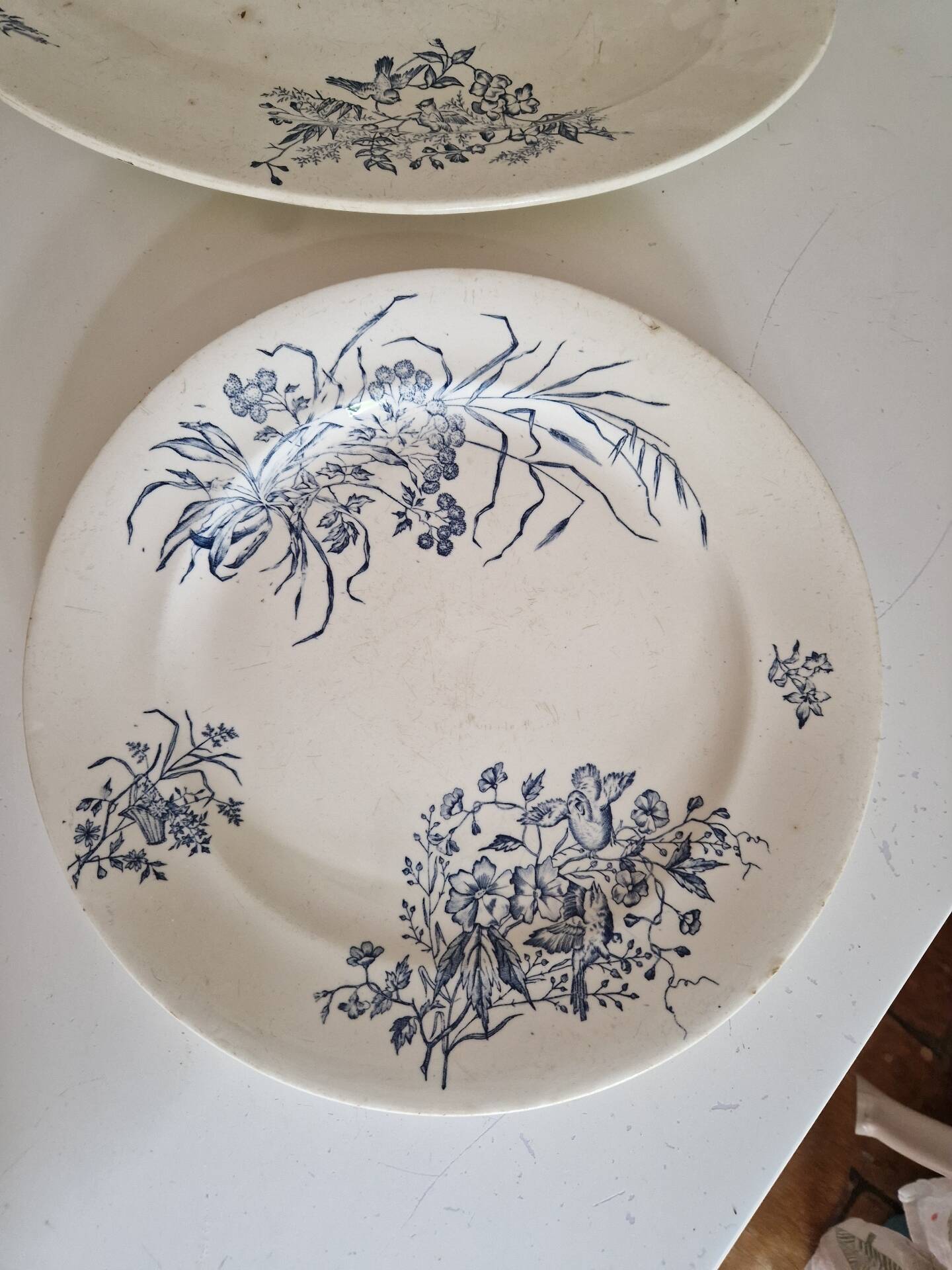 Lot De 3 Plat Terre De Fer