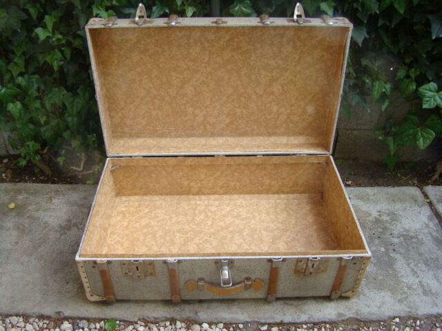 Old travel trunk