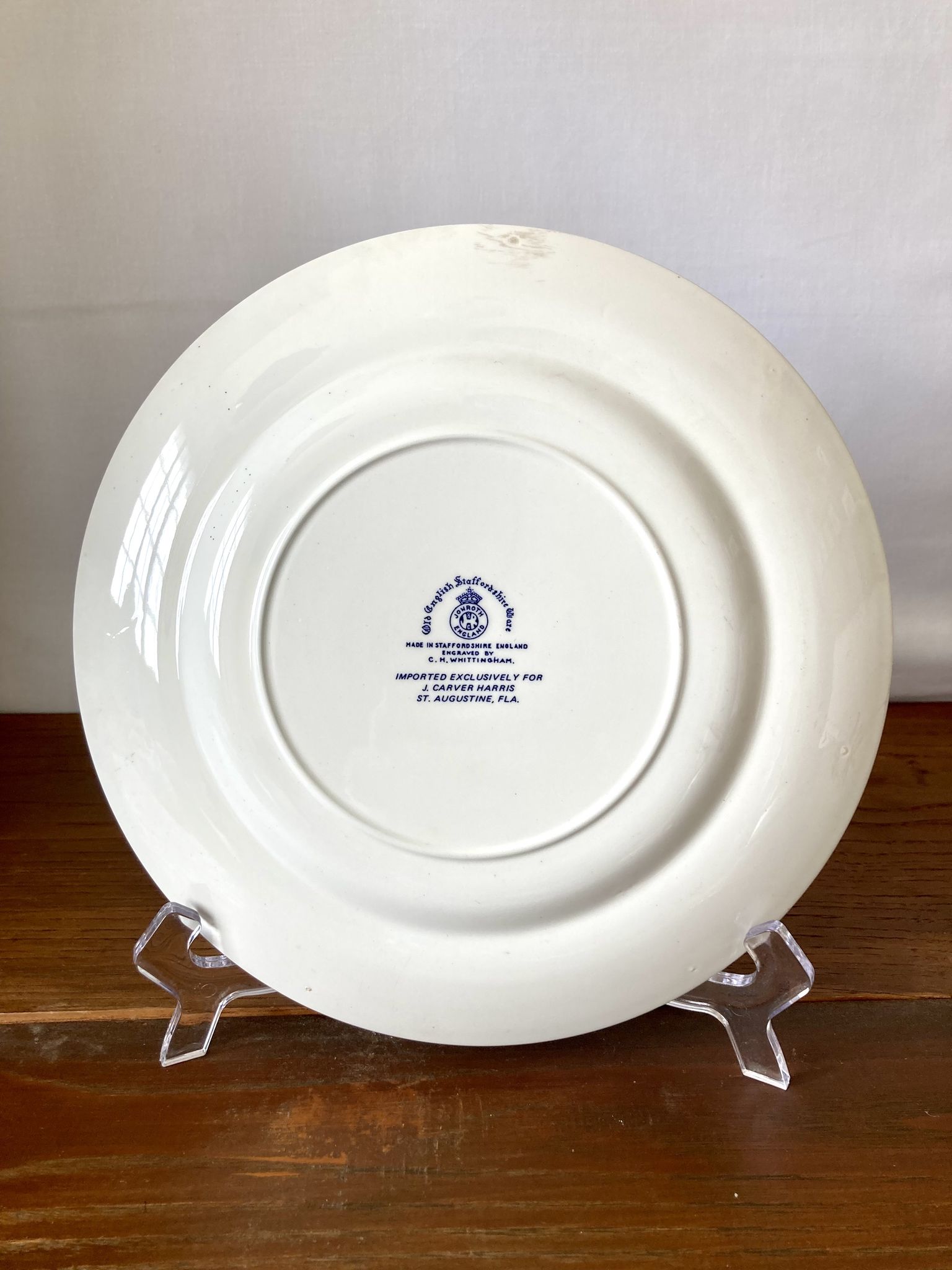 Assiette Old English Staffordshire