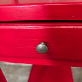 Side table, end table, like a worker, red