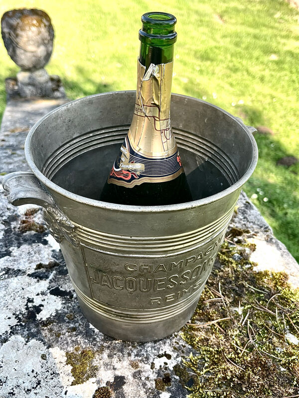 Seau à glace en aluminium pour champagne Jacquesson Fils Reims