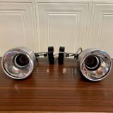 Pair of modular wall lights Scandinavian design 1960.