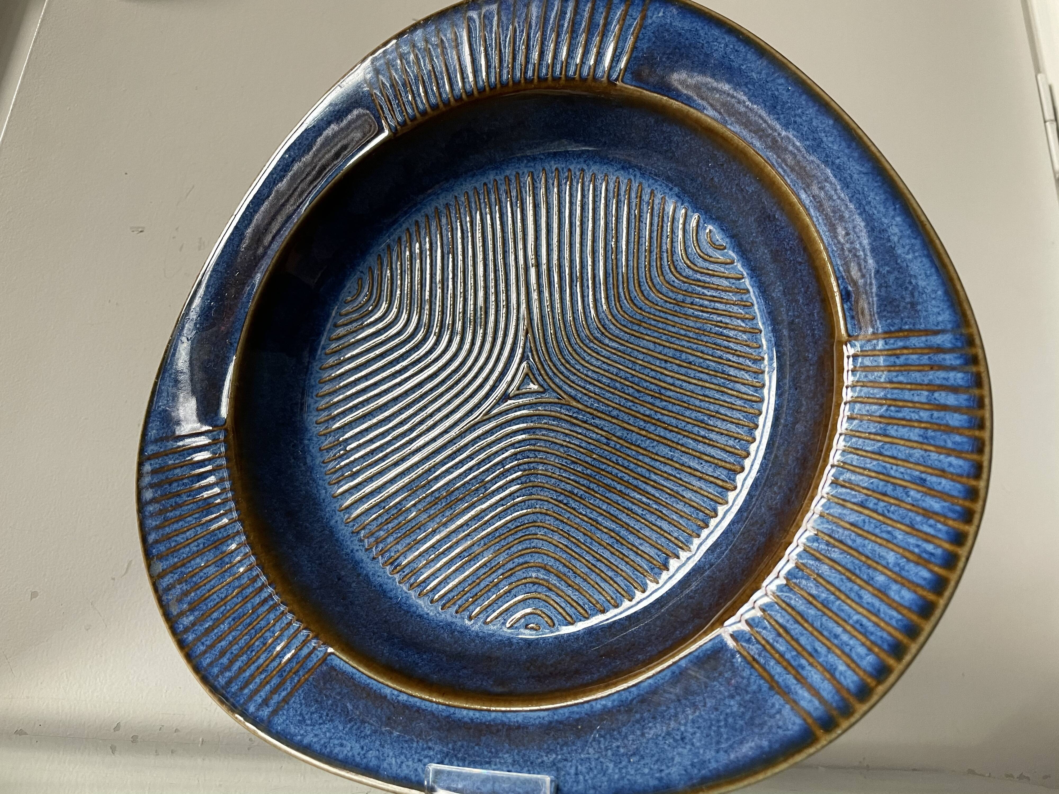 Danish 1960’s decorative plate in stoneware