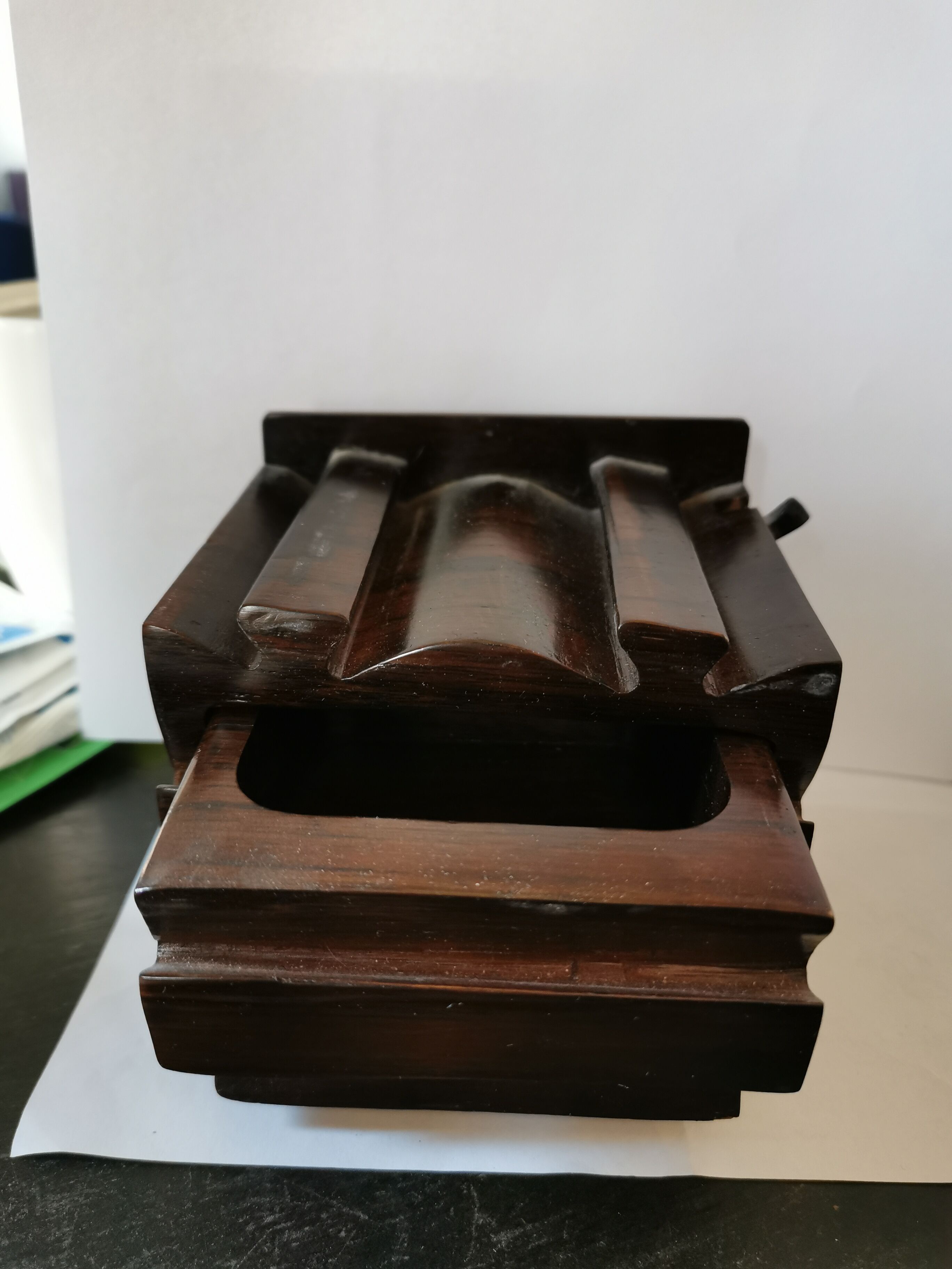 Exotic wooden secret box