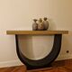 Art Deco console in black lacquered wood