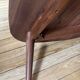 Organic Walnut Coffee Table - Mid-Century Modern Style