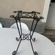 Wrought iron door twisted black vintage 1960