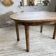 Oval walnut farmhouse table