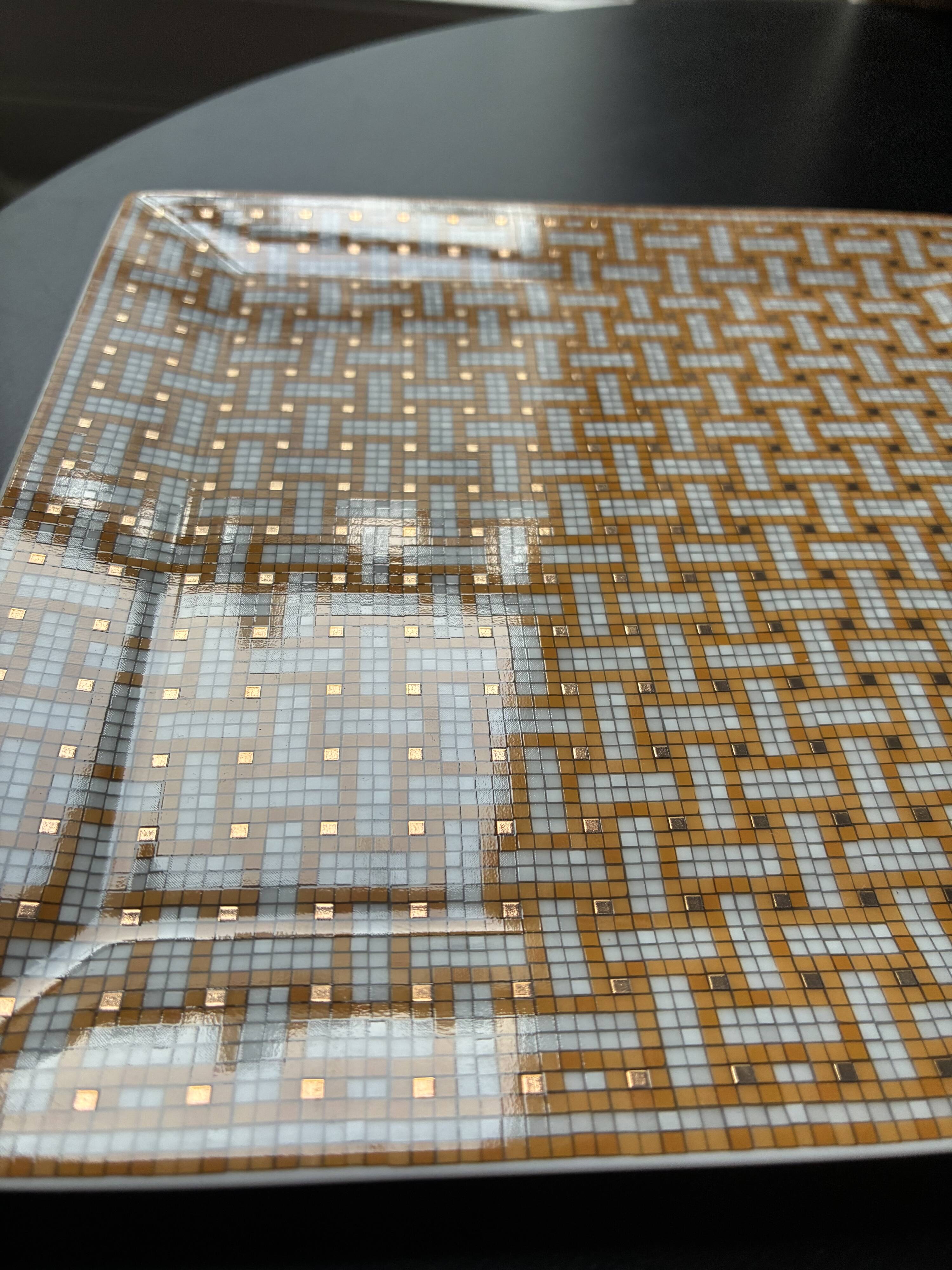 Hermès plate - mosaic