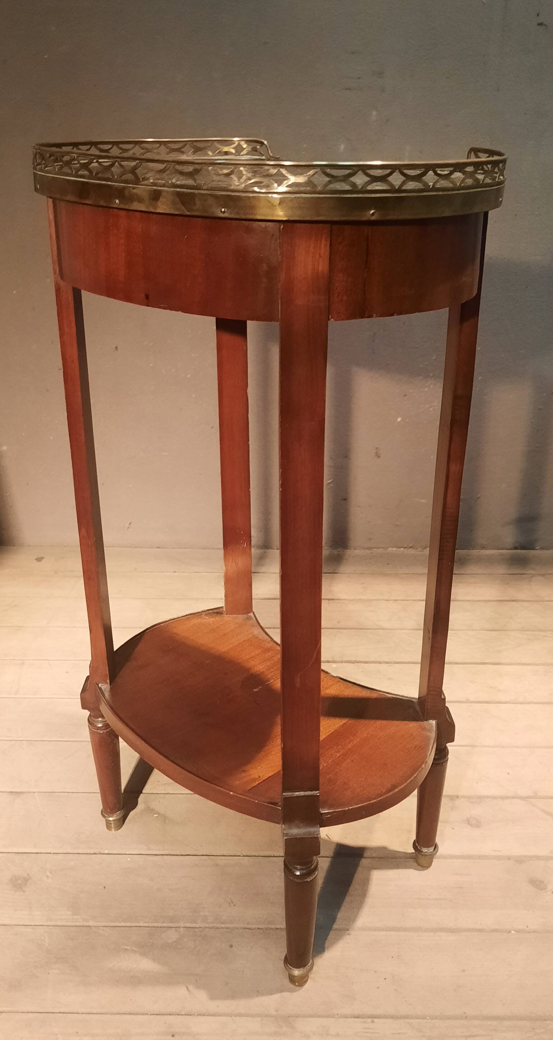 Louis XVI style marble top side table