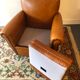 Leather club chair