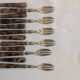 Set of 12 antique cake forks
