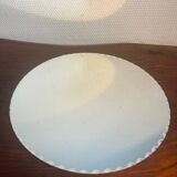 Miroir rond non encadré contour ondulé biseauté