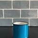 Small blue cup Swallow brand enameled sheet metal