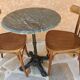 Vintage marble gueridon table 1980s
