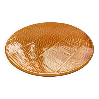 Pie dish or large cheese platter Gien creation Val d'Or