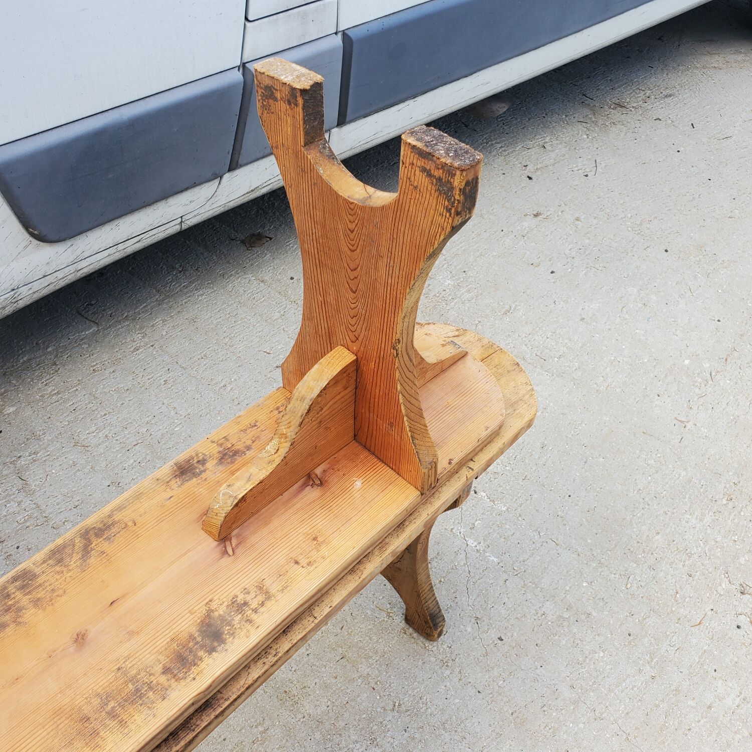 Pair of wooden benches