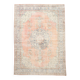 8x12 Classic Pattern Peach & Blue Vintage Rug, 258x357Cm
