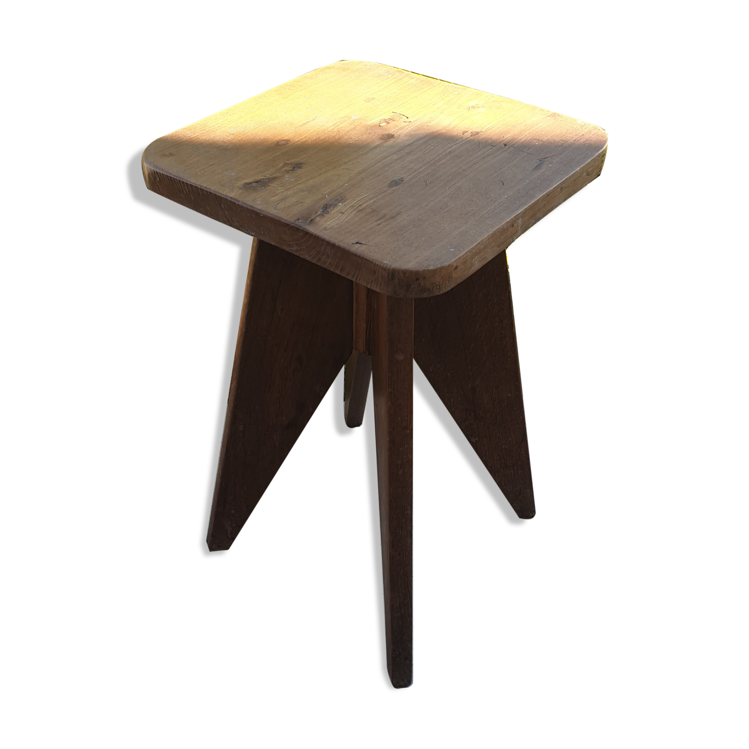 Stool Wood Feet compass