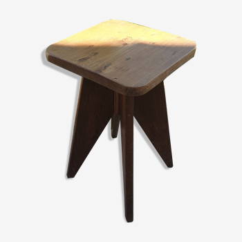 Stool Wood Feet compass