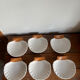 6 shell-shaped bowls