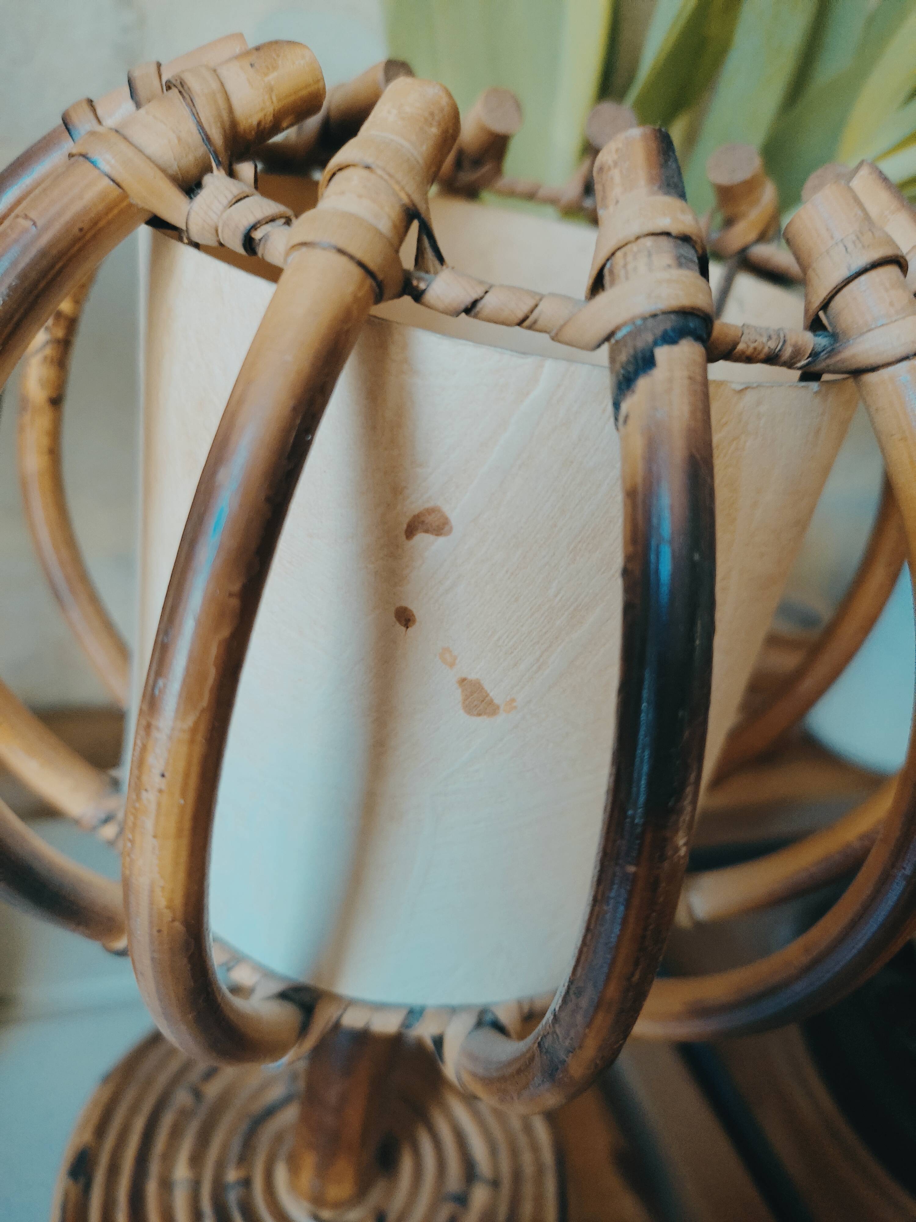 Lampes de chevet en rotin