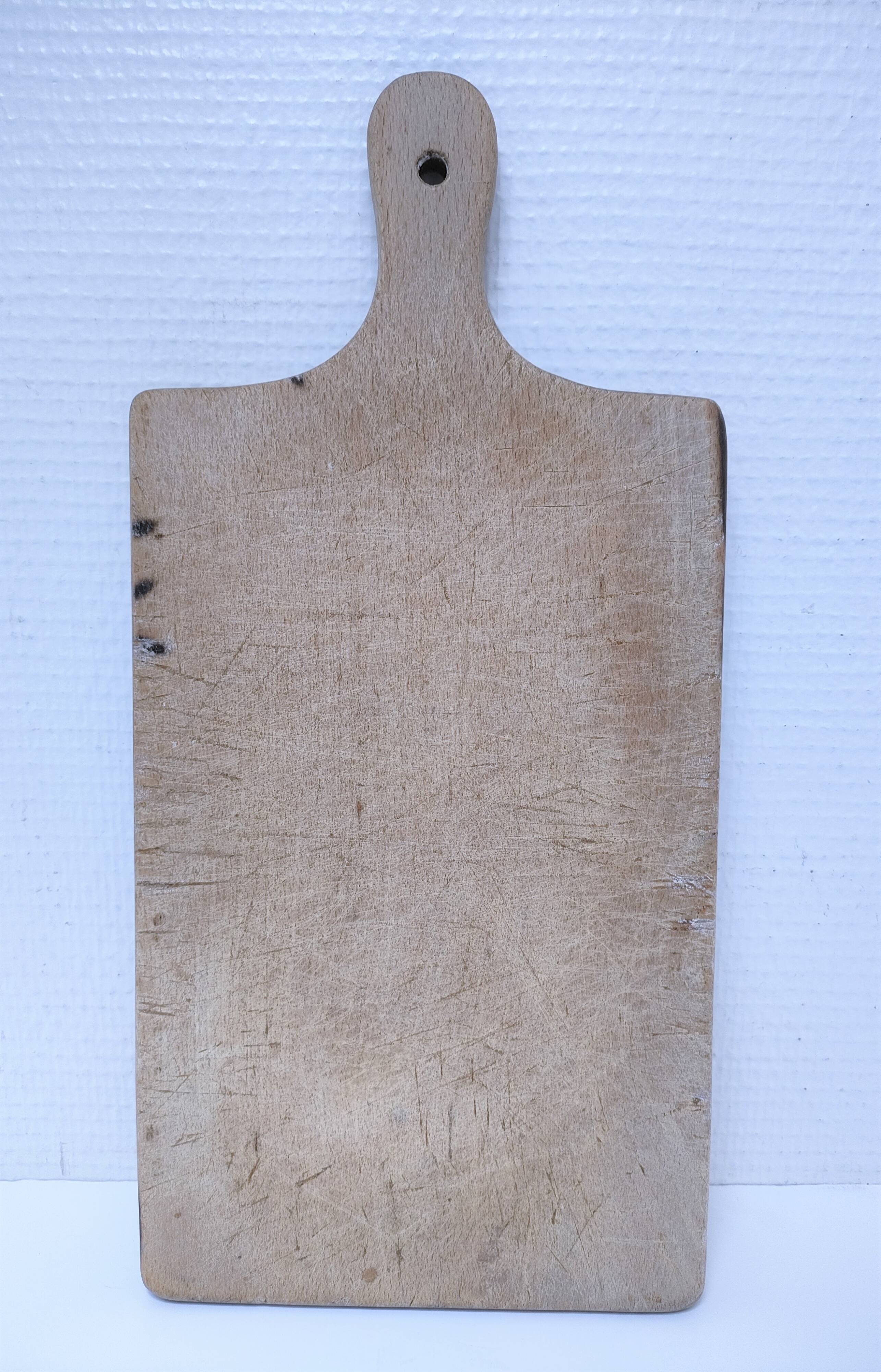 Three vintage solid wood cutting boards