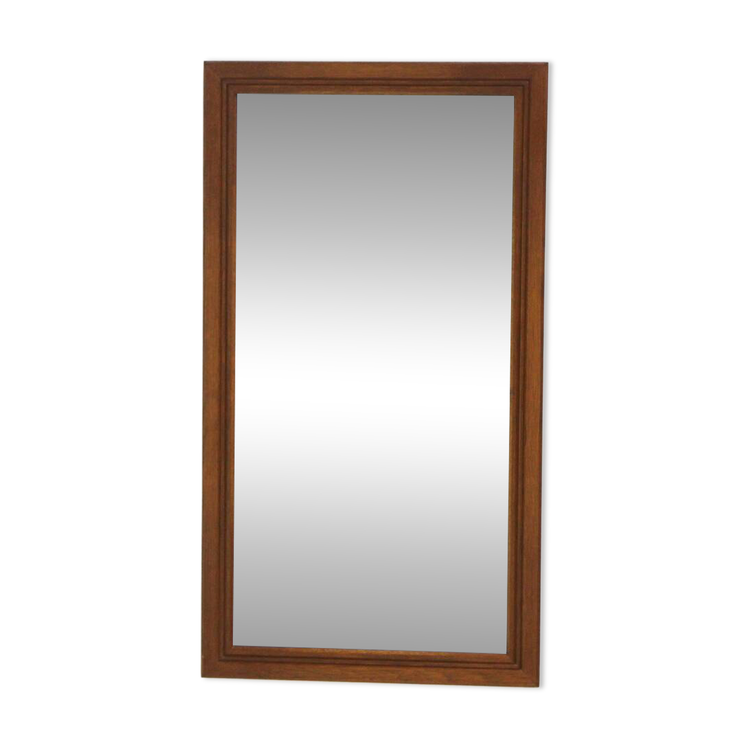 Miroir scandinave en chêne, Suède 1960, 100 x 55cm