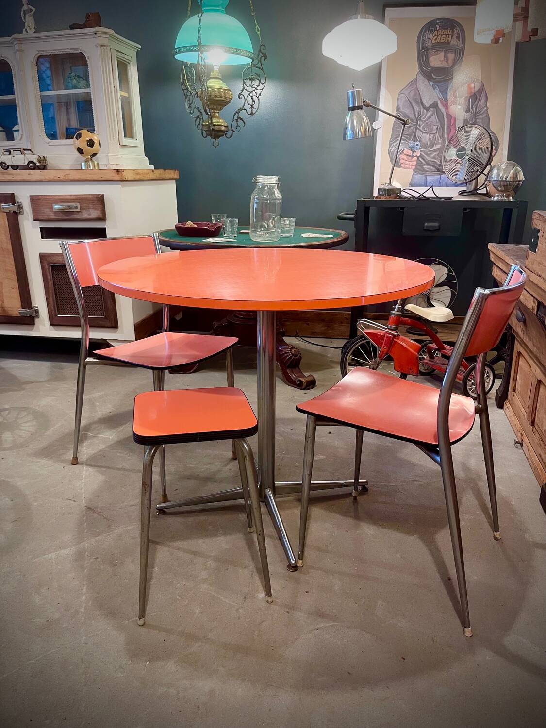 Orange Formica Set