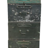 Lot 7 metal cartonniers 1920 André Labbé