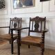 Paire de fauteuils rustiques esprit Charles Dudouyt
