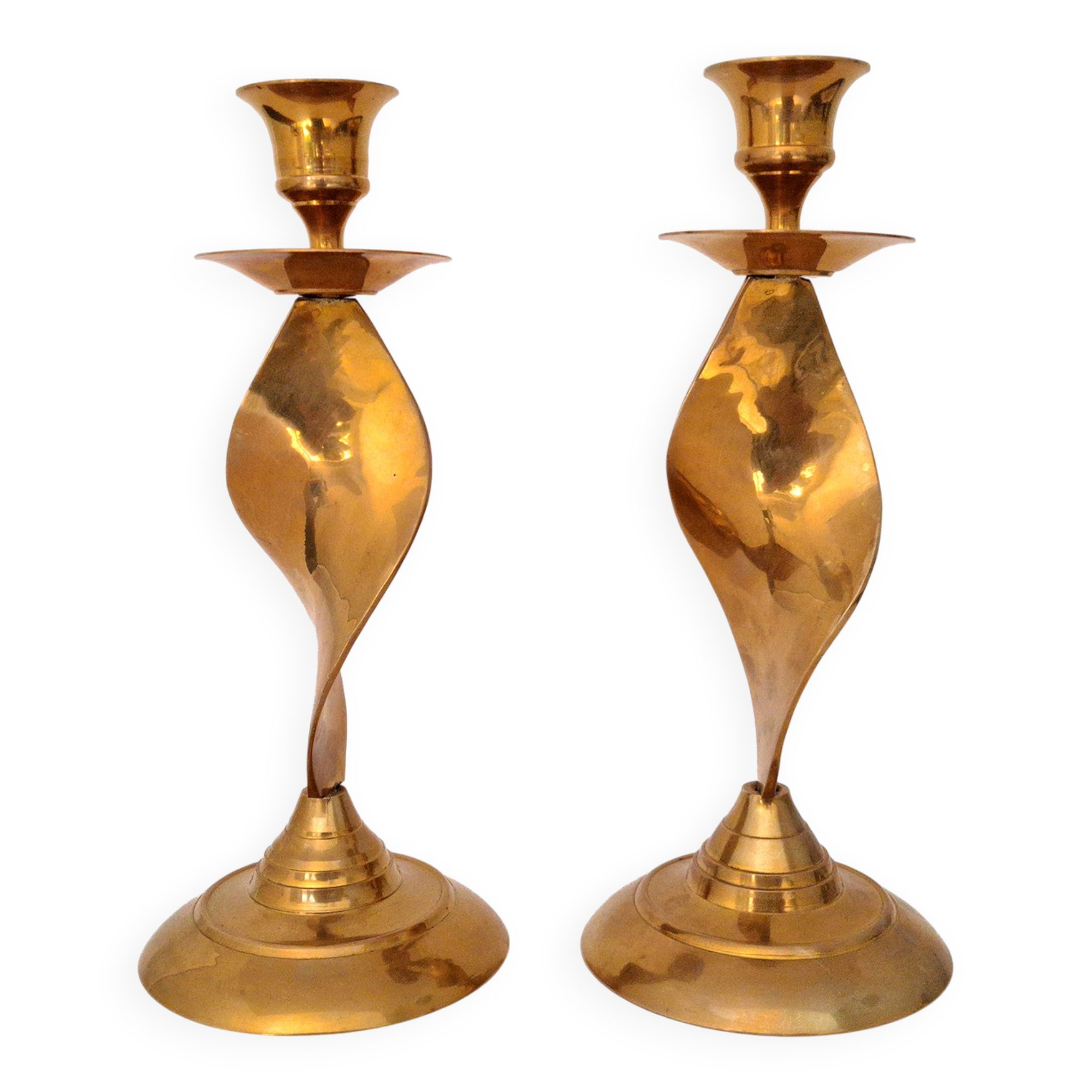 candlestick set brass copper