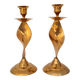 candlestick set brass copper