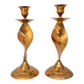 candlestick set brass copper