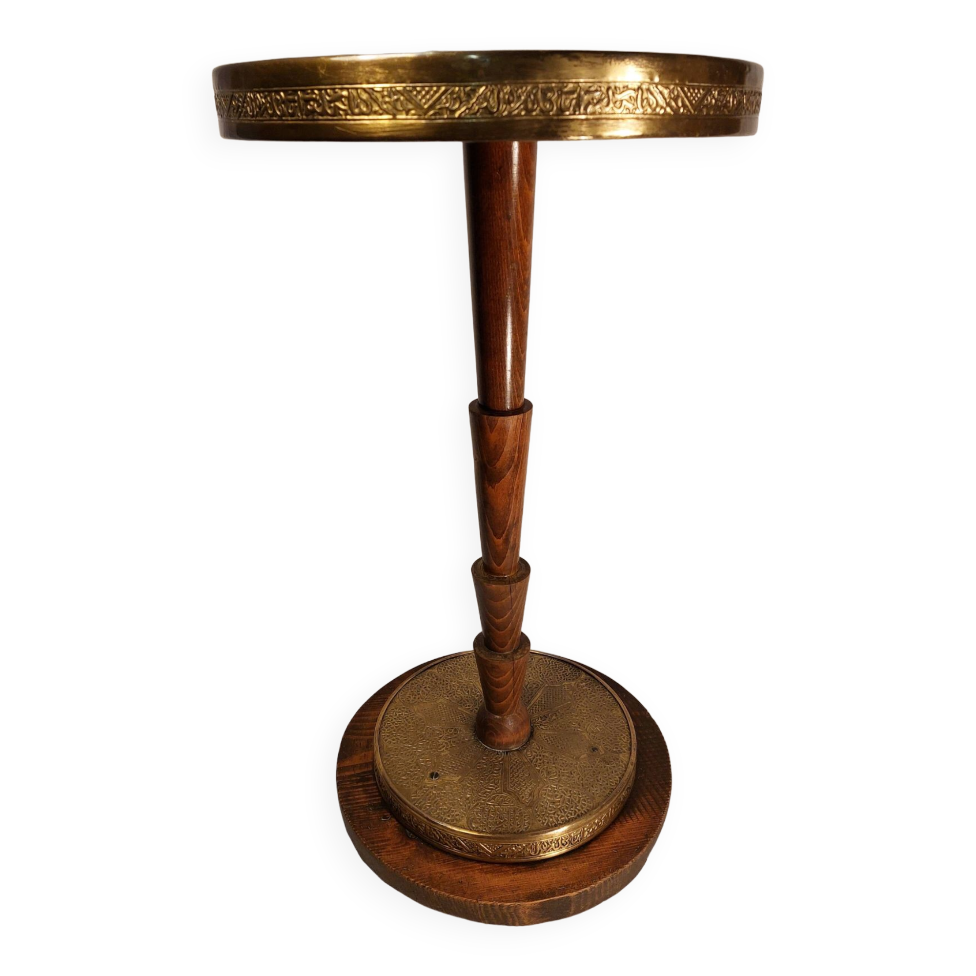 Oriental vintage pedestal table tea table