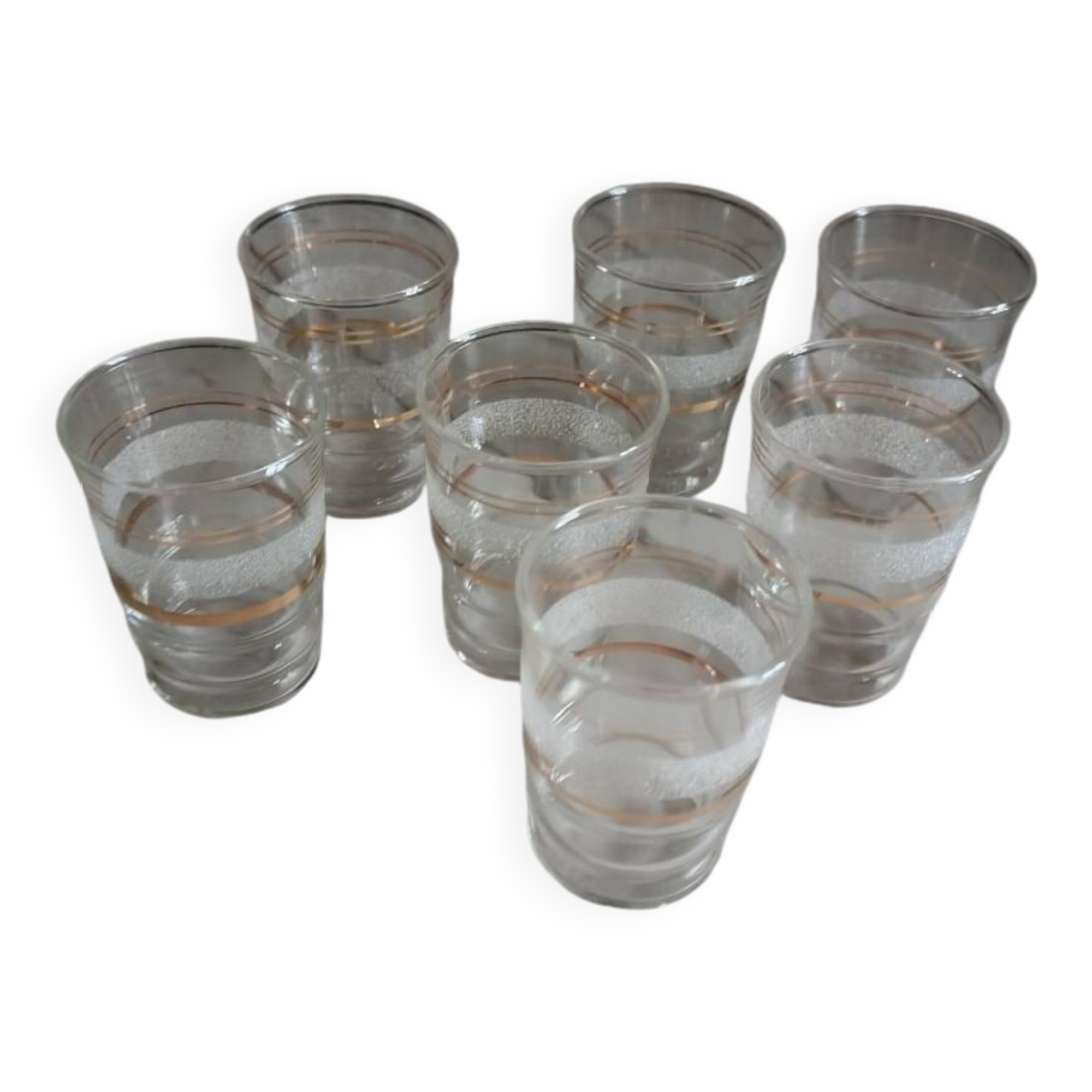 Set of 7 glasses
