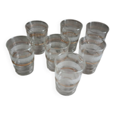 Set of 7 glasses
