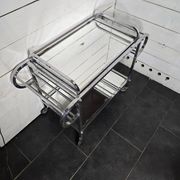 Art Deco trolley on wheels in chromed metal, 1930s