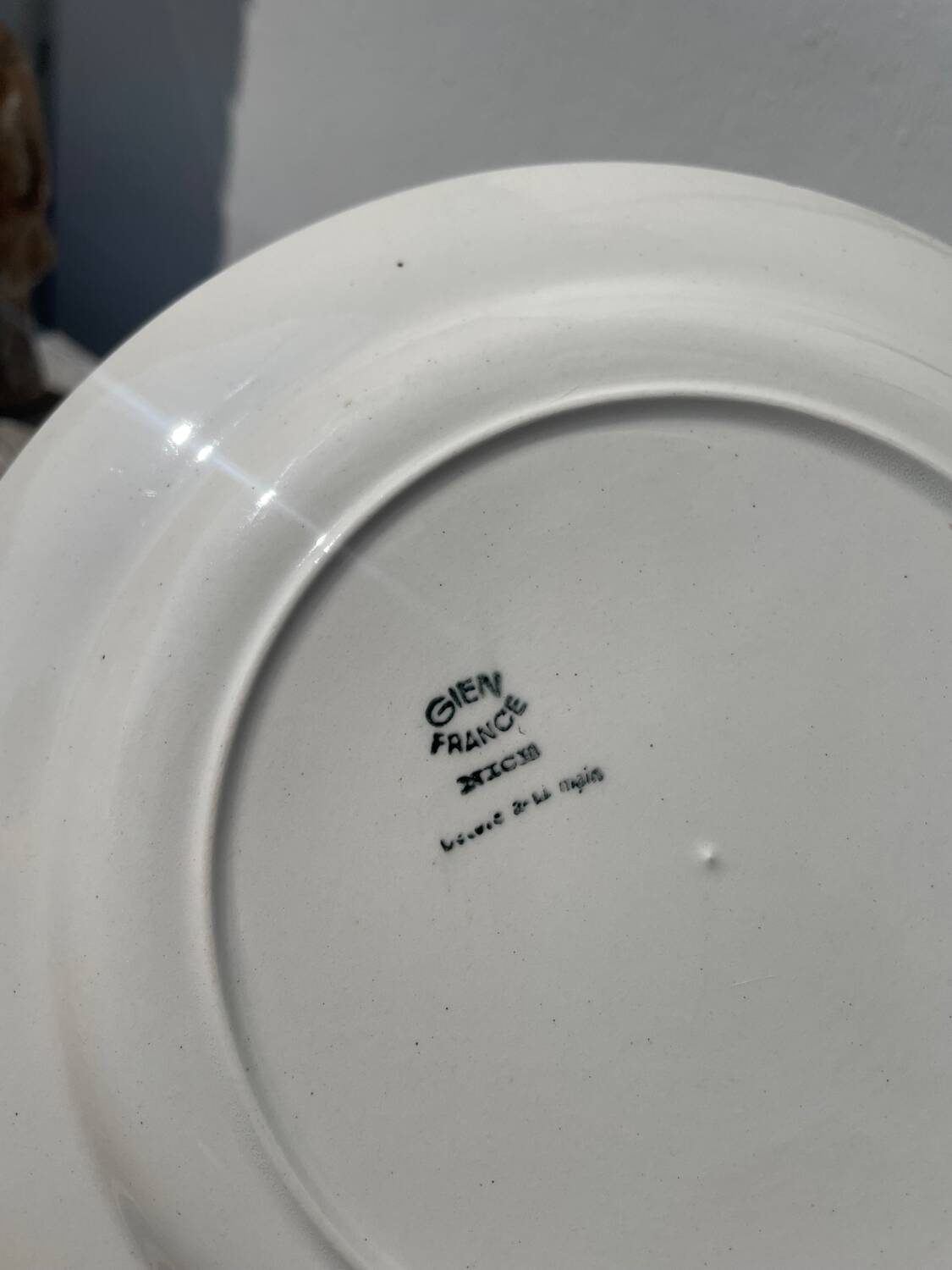 4 Gien floral flat plates