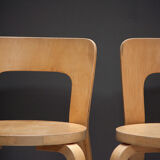 A set of four original model 65 chairs by Alvar Aalto for Artek