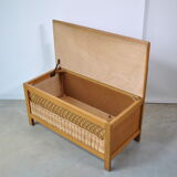 Rattan chest bench 1970