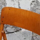 Folding wooden chair