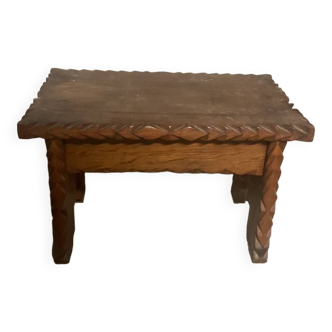 Tabouret bois années 50